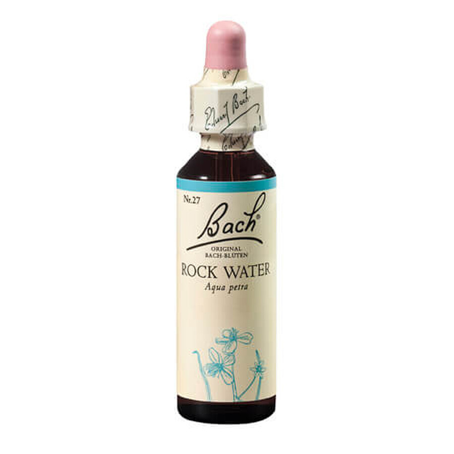 Bach Original Rock Water Spring Water Gotas Florales, 20 ml, Remedio de Rescate