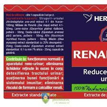 Renal Forte, 120 kapsułek, Herbagetica: ceny i cechy