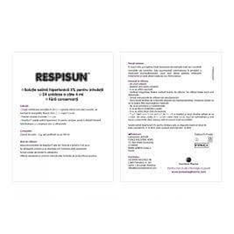 Respisun hypertonische zoutoplossing 3%, 24 doses, Sun Wave Pharma