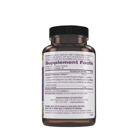 Resveratrol 500 mg, 30 capsule, GNC