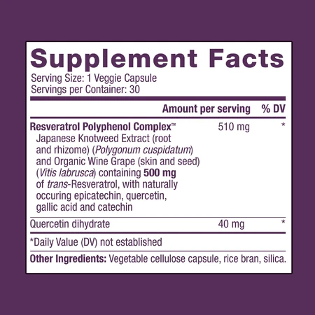 Resveratrol 500 mg, 30 capsule, GNC