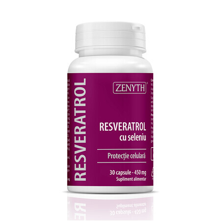 Resveratrol con selenio, 30 cápsulas, Zenyth