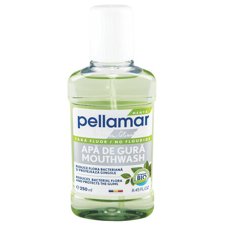 Fluoride-free mouthwash with mint, 250 ml, Pellamar