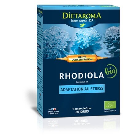 Rhodiola, 20 Vials x 10ml, Laboratoires Dietaroma