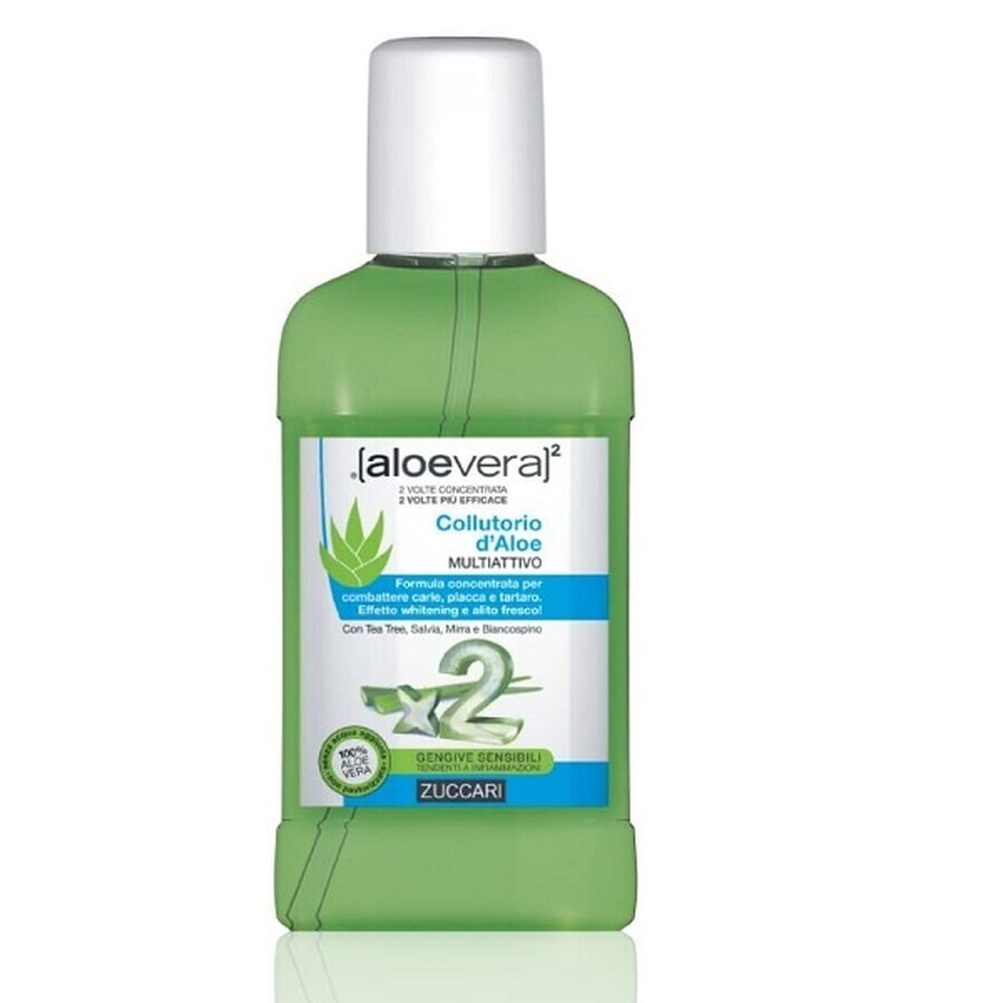 Enjuague bucal multiactivo con aloe vera, 250 ml, Zuccari