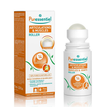 Roller antirreumático con 14 aceites esenciales, 75 ml, Puressentiel