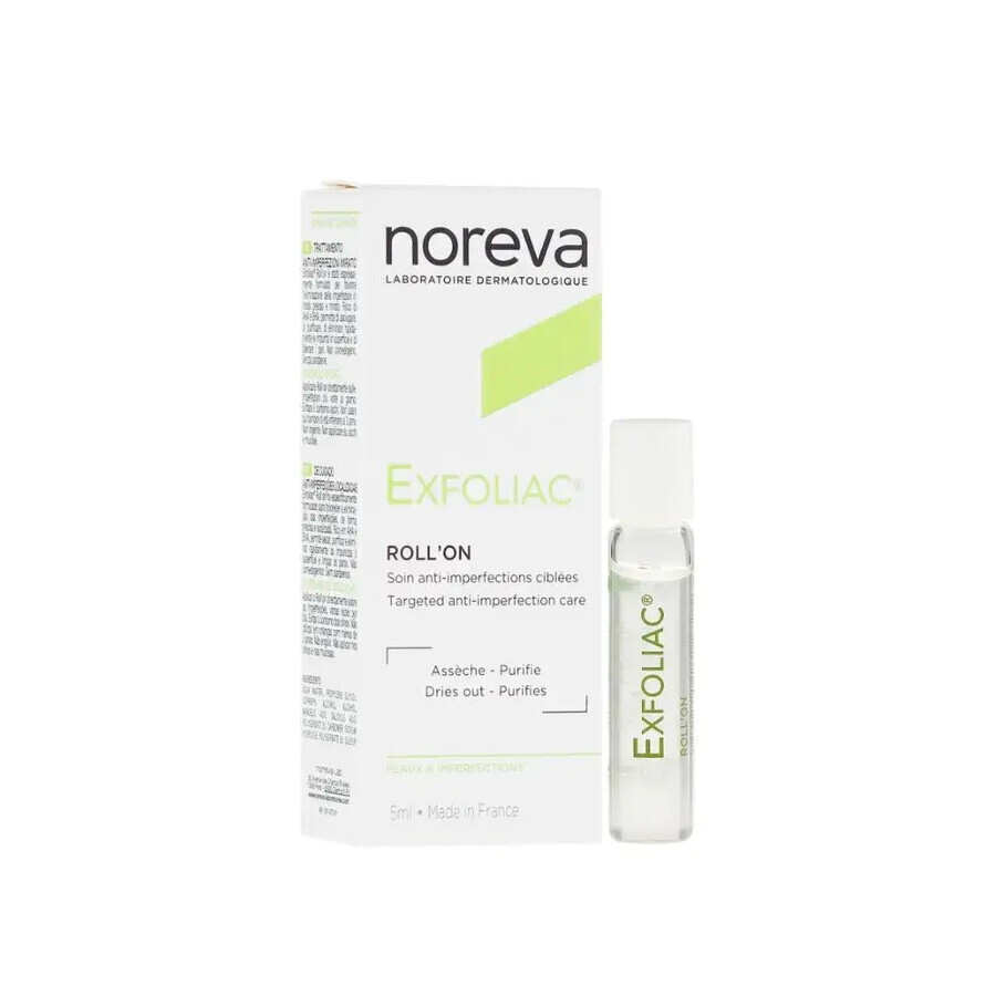 Noreva Exfoliac Roll-on para el cuidado antimanchas, 5 ml