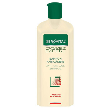 Gerovital Expert Tratamiento Champú Anticaída, 250 ml, Farmec