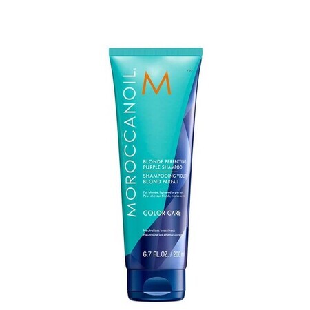 Champú rubio perfeccionador púrpura para cabello rubio, 200 ml, Moroccanoil