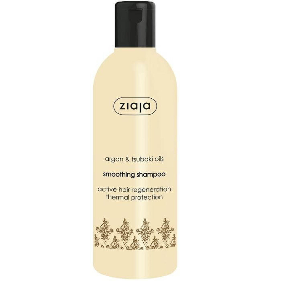 Champú con aceite de argán para cabellos secos y dañados, 300 ml, Ziaja