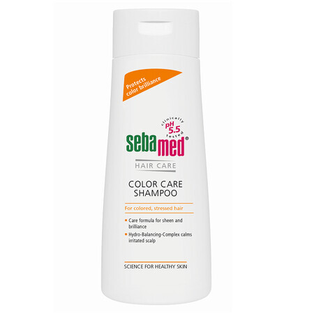 Shampooing dermatologique pour cheveux colorés, 200 ml, sebamed