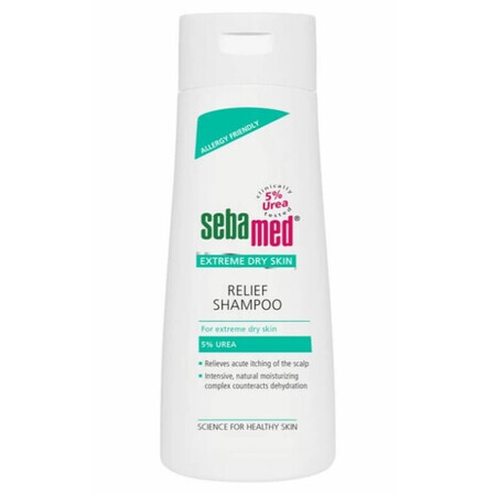 Shampooing dermatologique pour peaux très sèches 5% Urée, 200 ml, sebamed