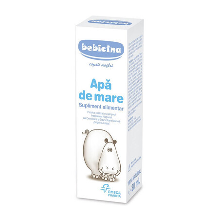 Agua de mar para la higiene nasal, Bebicina, 30 ml, Omega Pharma