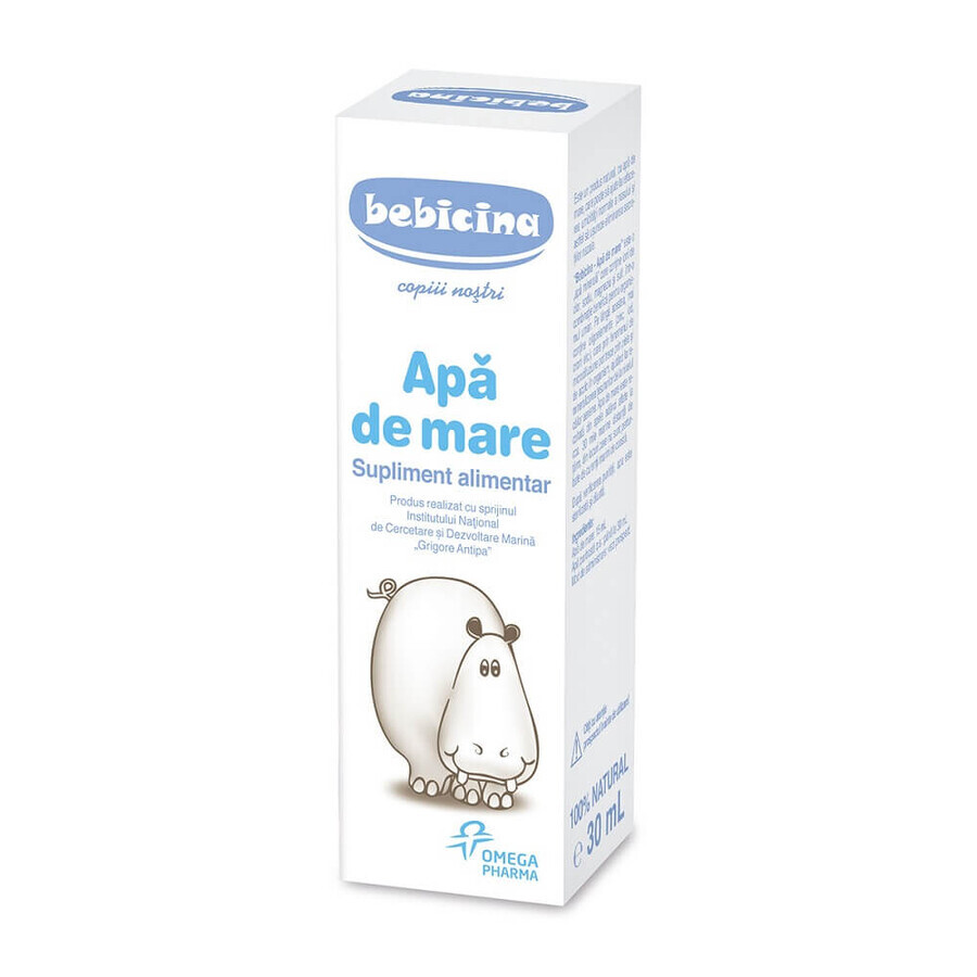 Agua de mar para la higiene nasal, Bebicina, 30 ml, Omega Pharma