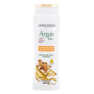 Champú reestructurante nutritivo con aceite de coco y aguacate Argan Line, 400 ml, Gerocossen