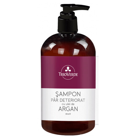 Shampoo voor beschadigd haar met arganolie, 250 ml, Trio Verde