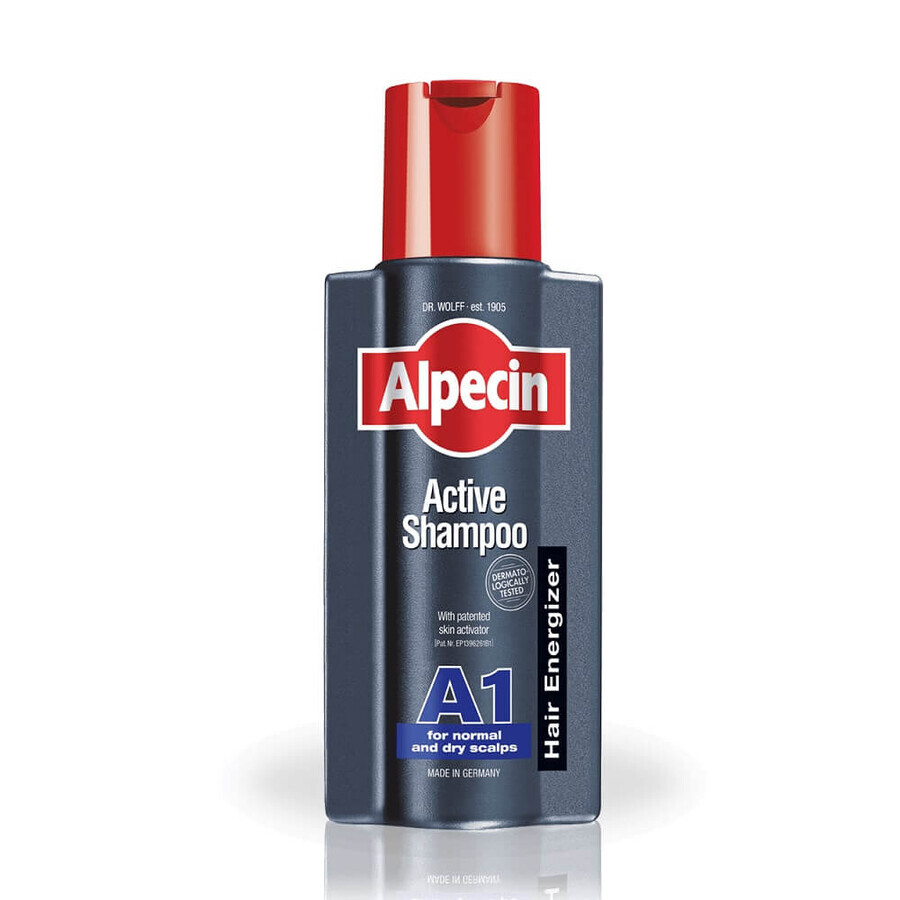 Shampoo per cuoio capelluto normale o secco Alpecin Active A1, 250 ml, Dr. Kurt Wolff