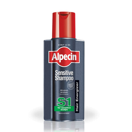 Champú para cuero cabelludo sensible Alpecin Sensitive S1, 250 ml, Dr. Kurt Wolff