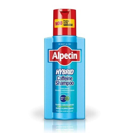 Champú para cuero cabelludo sensible con picores Alpecin Hybrid, 250 ml, Dr. Kurt Wolff