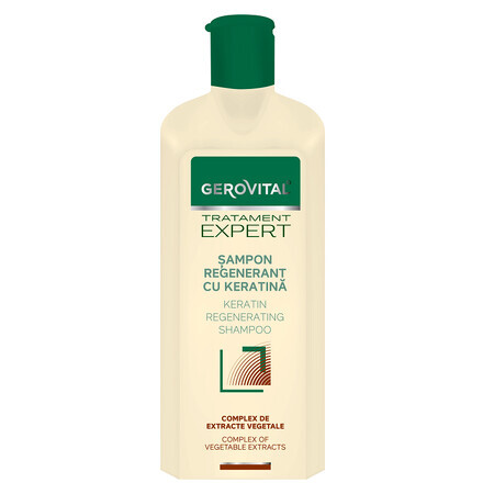 Regenererende shampoo met keratine Gerovital Expert Treatment, 250 ml, Farmec