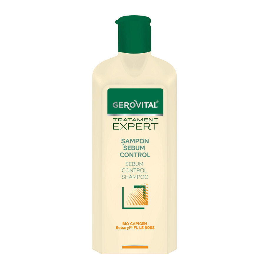 Gerovital Expert Tratamiento champú seborregulador, 250 ml, Farmec