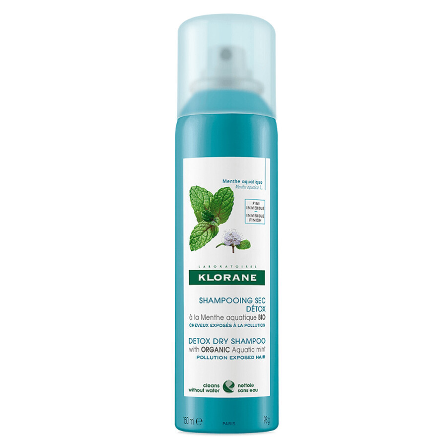 Droogshampoo met watermuntextract, 150 ml, Klorane