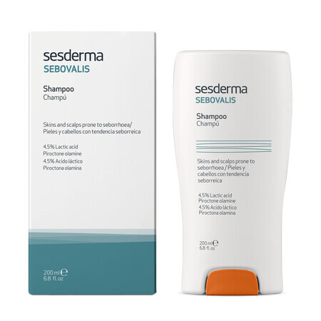 Shampoo-trattamento per capelli con tendenza seborroica Sebovalis, 200 ml, Sesderma