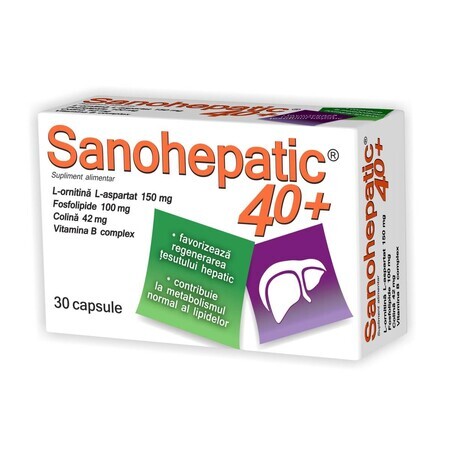 Sanohepatic 40+, 30 cápsulas, Natur Produkt