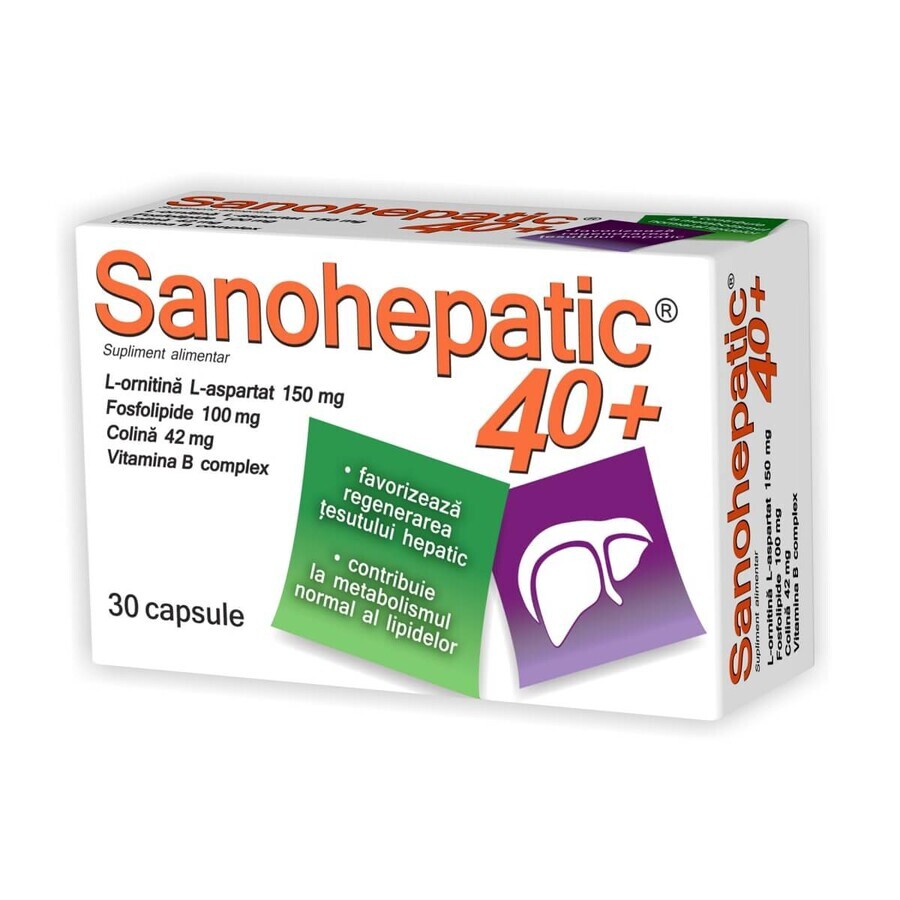 Sanohepatic 40+, 30 cápsulas, Natur Produkt