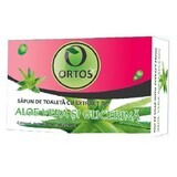 Sapone con estratto di aloe vera e glicerina, 100 g, Ortos