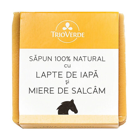 Savon au lait de jument et au miel d'acacia, 110 g, Trio Verde