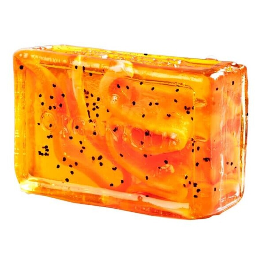 Jabón con naranja y guindilla, 100 g, Organique