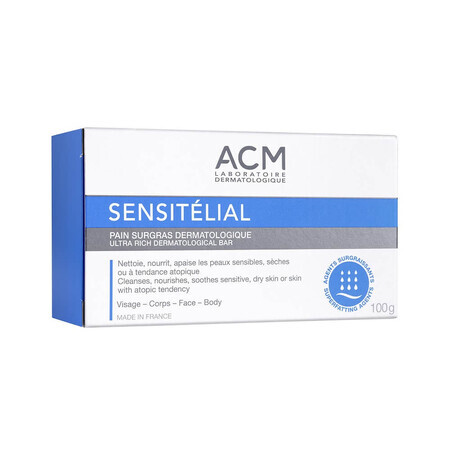 Sensitelial Jabón Dermatológico Nutritivo, 100 g, Acm