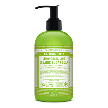 Sapone liquido Shikakai alla citronella e lime, 355 ml, Dr. Bronner's