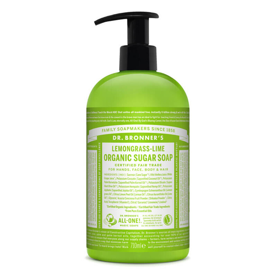 Sapone liquido Shikakai alla citronella e lime, 710 ml, Dr. Bronner's