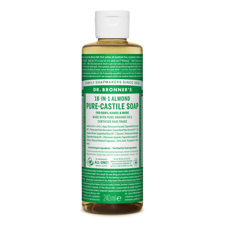 Dr. Bronner's Magic Flüssigseife 18in1 mit Mandel, 240 ml