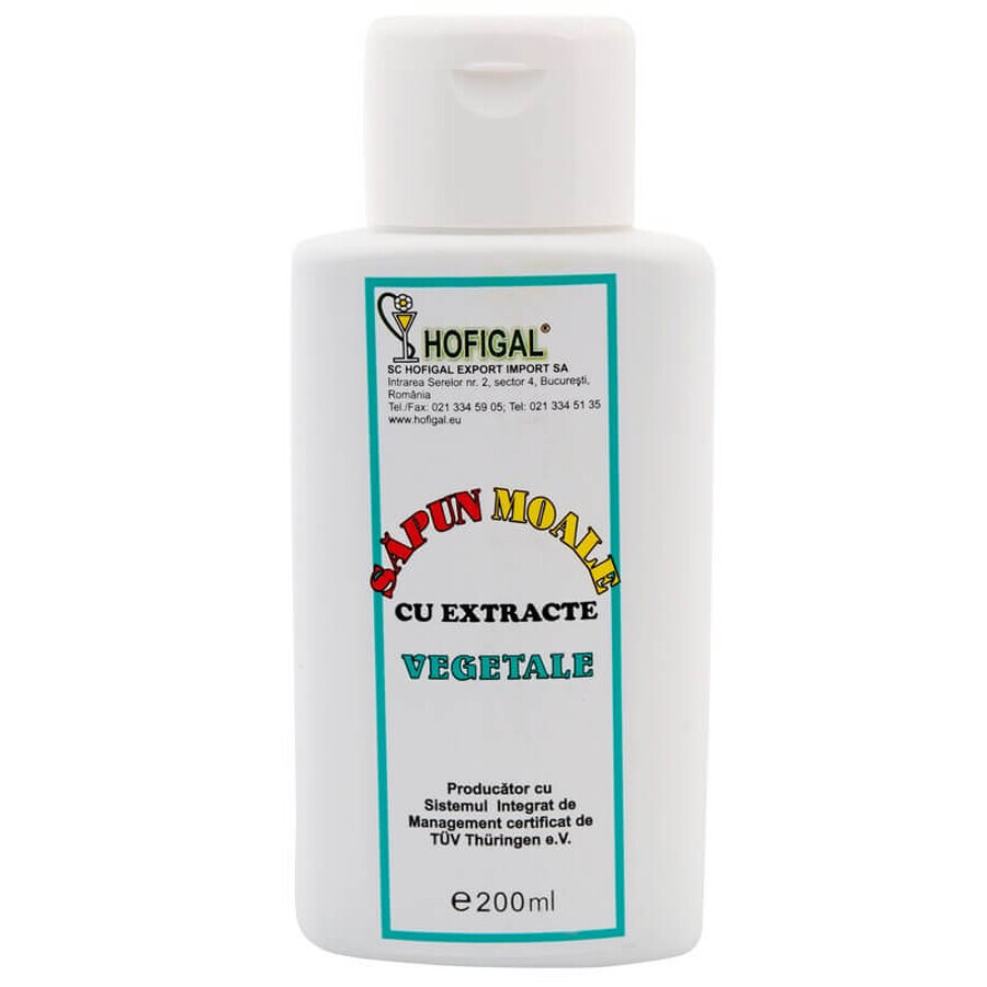 Zachte vloeibare plantaardige zeep, 200 ml, Hofigal