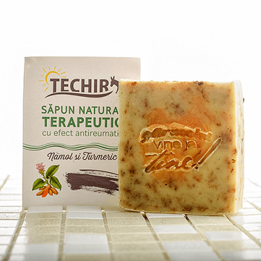 Jabón terapéutico natural con efecto antirreumático, 120 g, Techir