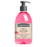 Traditional Marseille soap with rose fragrance, 500 ml, Le Comptoir du Bain