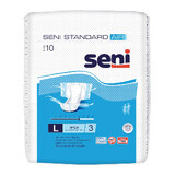 Pañales con sistema cerrado, Grande, 10 piezas, Seni Standard Air