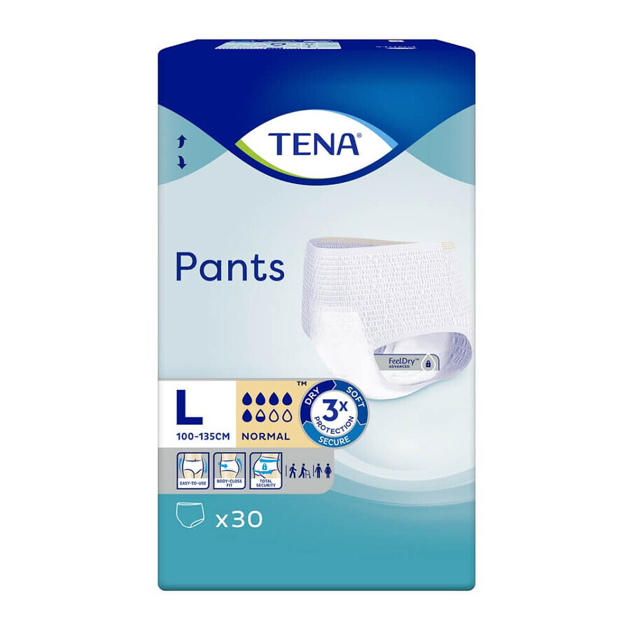 Pantys Pantalón Normal L (791631), 30 piezas, Tena