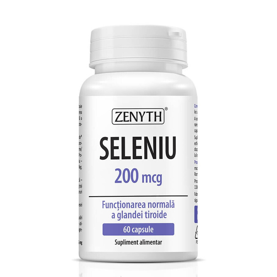 Selenio 200 mcg, 60 capsule, Zenyth