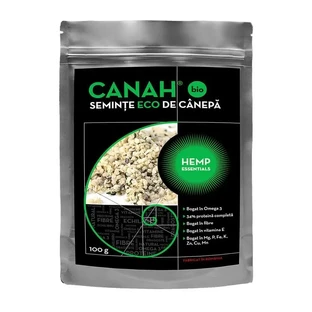 Seminte Bio de Canepa, 500 g, Canah