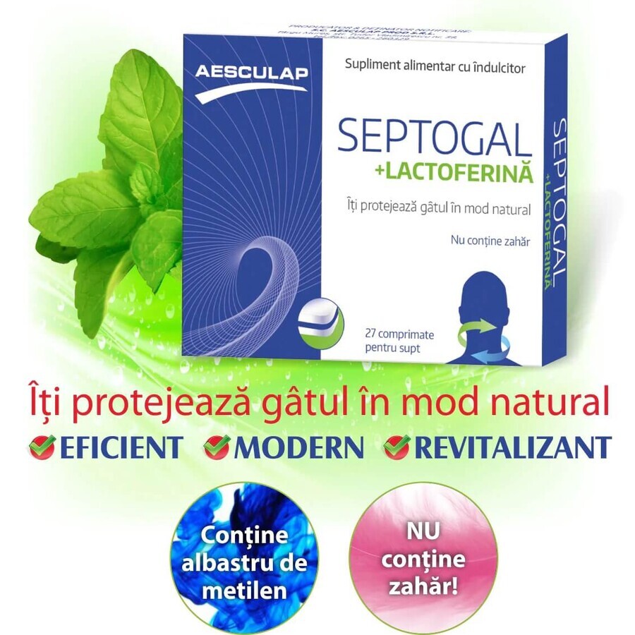 Septogal+lactofeïne, 27 tabletten, Aesculap