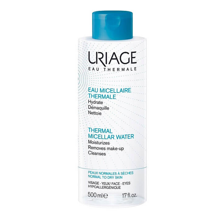 Agua micelar termal para piel normal-seca, 500 ml, Uriage