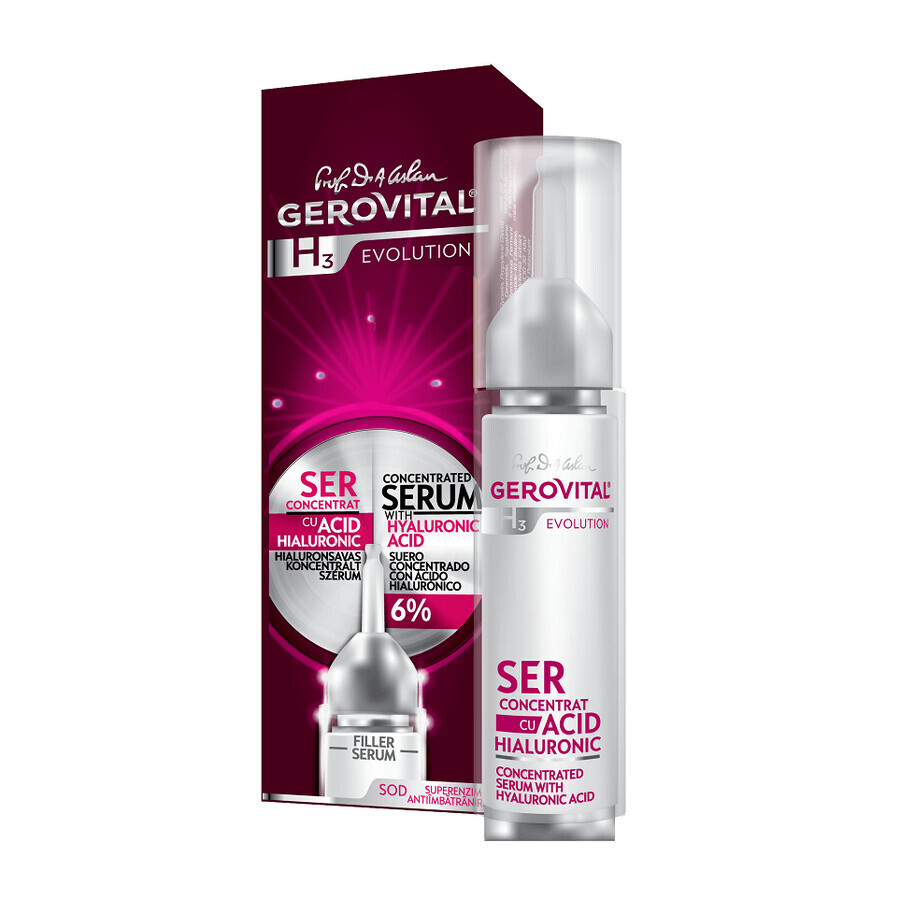 Hyaluronsäure-Serum 6% Gerovital H3 Evolution, 10 ml, Farmec