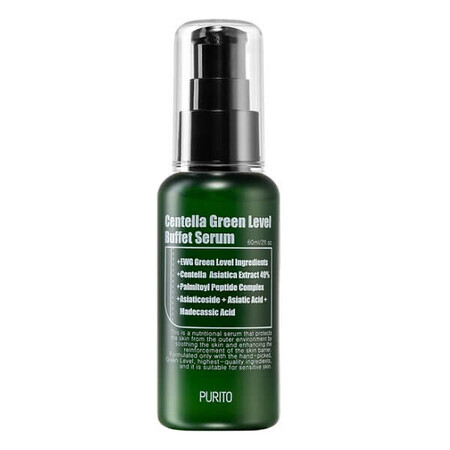 Siero viso Buffet Centella Green Level, 60 ml, Purito