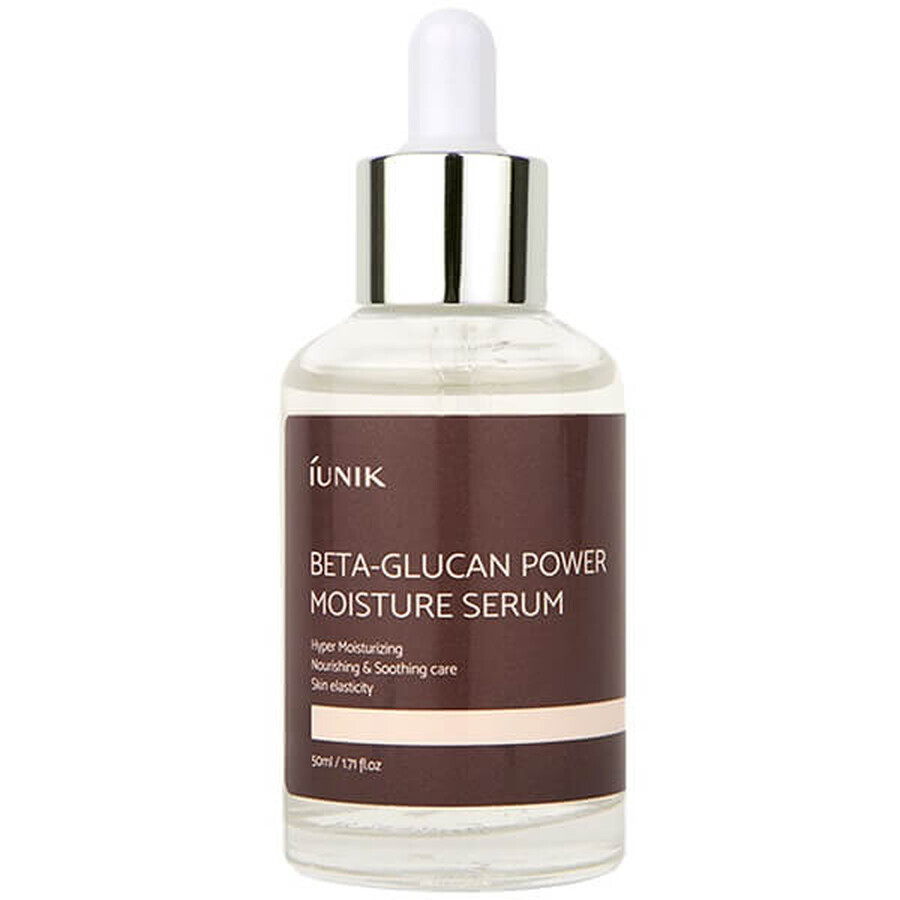 Beta Glucan Power Moisturizing Face Serum for Women, 50 ml, Iunik