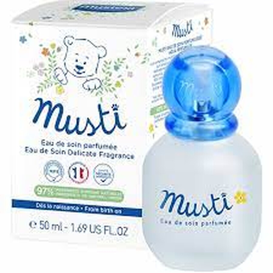 Apa parfumata de ingrijire Musti, 50 ml, Mustela