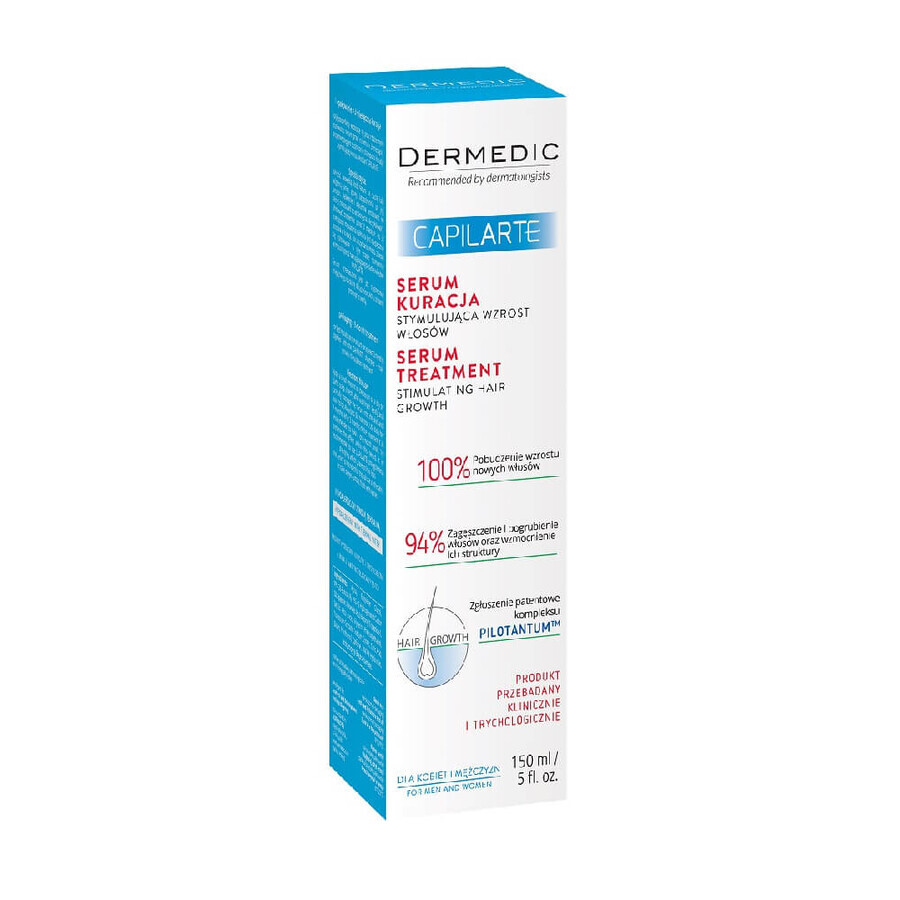 Dermedic Capilarte Serum tratamiento para estimular el crecimiento del cabello, 150 ml